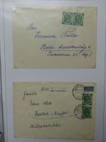 Deutschland nach 1945 guter Belege-Posten im Binder #LZ920