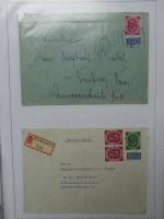 Deutschland nach 1945 guter Belege-Posten im Binder #LZ920