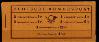 BRD Bund MH 4 X II postfrisch geprüft Schmidl BPP #OO654