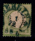 Deutsches Reich 2 gestempelt Frühes Datum, Hufeisenstempel, Befund Sommer #OO698
