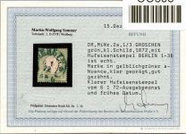 Deutsches Reich 2 gestempelt Frühes Datum, Hufeisenstempel, Befund Sommer #OO698