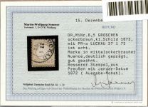 Deutsches Reich 6 gestempelt Ausgabemonat, Befund Sommer #OO788
