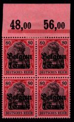 Deutsche Besetzung 1. WK Belgien 7 P OR mit Falz im OR, geprüft Hey #OO959