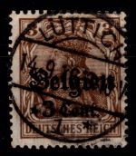 Deutsche Besetzung 1. WK Belgien 11 a II gestempelt geprüft Hey BPP #OO992