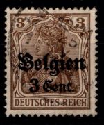 Deutsche Besetzung 1. WK Belgien 11 b gestempelt geprüft Dr. Hochstätter #OO994