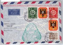 Berlin 136-137, 138-139 u.a. auf Brief Lufthansa Erstflug #OP132