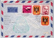 Berlin 136-137 u.a. auf Brief Lufthansa Erstflug #OP137