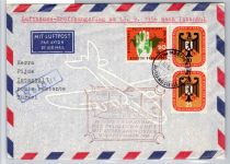 Berlin 136-137 u.a. auf Brief Lufthansa Erstflug #OP138