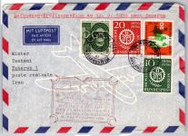 Berlin 138-139 u.a. auf Brief Lufthansa Erstflug #OP143