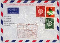 Berlin 138-139 u.a. auf Brief Lufthansa Erstflug #OP147
