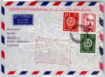 Berlin 138-139 u.a. auf Brief Lufthansa Erstflug #OP148