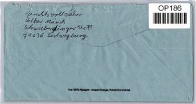 BRD Bund 2150 auf Brief Postzustellungsauftrag #OP186