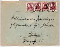 Deutsches Reich 142 a auf Brief gepr. Infla Berlin #OP640