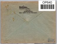 Deutsches Reich 142 a auf Brief gepr. Infla Berlin #OP640