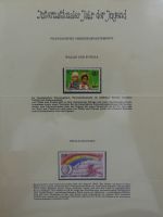 Motiv Internationales Jahr des Kindes in 2 Lindner Vordrucken #LZ938