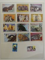 Übersee kleine Sammlung Blöcke und Marken im Lindner Binder #LZ933