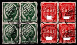 Deutsches Reich 544-545 gestempelt als 4er Block #OQ423