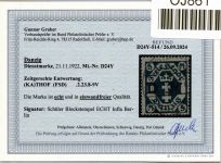 Danzig Dienstmarken 24 Y gestempelt neuer Befund Gruber BPP #OJ861