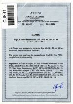 Danzig 32-40 gestempelt neues Attest Gruber BPP, Attest Soecknick #OJ831