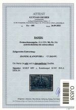 Danzig 11 c gestempelt neues Attest Gruber BPP #OJ838