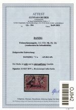Danzig 12 c gestempelt neues Attest Gruber BPP #OJ842
