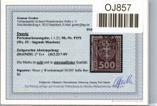 Danzig Porto 19 Y gestempelt neuer Befund Gruber BPP #OJ857