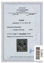 Danzig Dienstmarken 37 gestempelt neues Attest Gruber BPP #OJ860