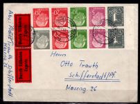 BRD Bund HBl. 8 Y auf Brief portogerecht #OR396