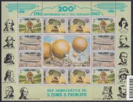 Sao Tome e Principe 830-836 postfrisch als ZD-Bögen, Luftfahrt #OM212