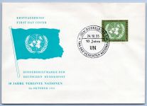 Bund Lot FDC´s aus 1952-1957 gestempelt als FDC #OM504