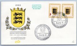 Bund Lot FDC´s aus 1952-1957 gestempelt als FDC #OM504