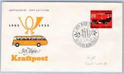 Bund Lot FDC´s aus 1952-1957 gestempelt als FDC #OM504