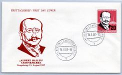Bund Lot FDC´s aus 1952-1957 gestempelt als FDC #OM504