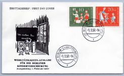 Bund Lot FDC´s aus 1952-1957 gestempelt als FDC #OM504