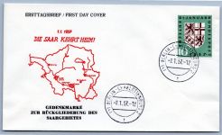 Bund Lot FDC´s aus 1952-1957 gestempelt als FDC #OM504