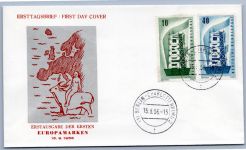 Bund Lot FDC´s aus 1952-1957 gestempelt als FDC #OM504