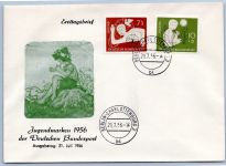 Bund Lot FDC´s aus 1952-1957 gestempelt als FDC #OM504