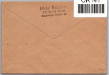 Berlin 71 auf Brief als Einzelfrankatur #OR141
