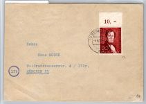 Berlin 74 auf Brief als Einzelfrankatur Ausland #OR148