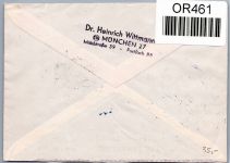 Berlin 156, 157 auf Brief als Mischfrankatur Einschreiben #OR461
