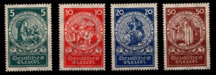 Deutsches Reich 351-354 postfrisch Hauptwert geprüft Schlegel BPP #OT188