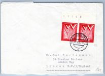 Berlin 161 auf Brief als Mehrfachfrankatur Ausland #OR467