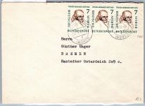 Berlin 163 auf Brief als Mehrfachfrankatur im waagerechten 3er Streifen #OR469