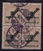 Deutsches Reich Dienst 84 gestempelt Attest Weinbuch BPP #OR626