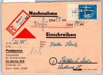 DDR 242 u.a. auf Brief als Mischfrankatur portogerecht #OT334
