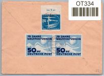 DDR 242 u.a. auf Brief als Mischfrankatur portogerecht #OT334