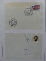 Deutschland Briefe, Karten mit Bonn Stempel auf selbstgestalteten Seiten #LZ946