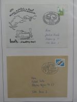 Deutschland Briefe, Karten mit Bonn Stempel auf selbstgestalteten Seiten #LZ946