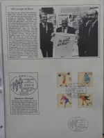 Deutschland Briefe, Karten mit Bonn Stempel auf selbstgestalteten Seiten #LZ946