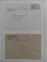 Deutschland Briefe, Karten mit Bonn Stempel auf selbstgestalteten Seiten #LZ946
